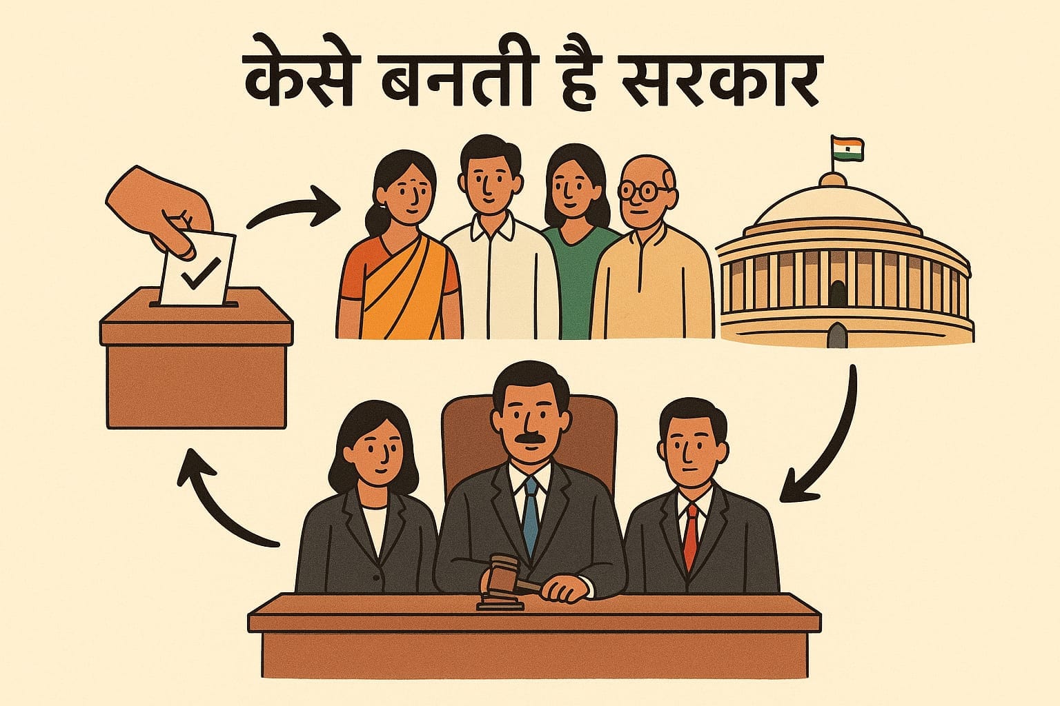 कैसे बनती है सरकार